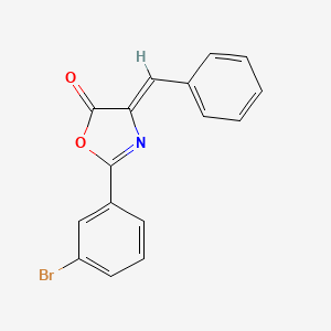 molecular formula C16H10BrNO2 B5526160 4-benzylidene-2-(3-bromophenyl)-1,3-oxazol-5(4H)-one 