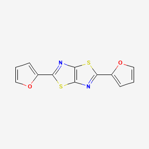 molecular formula C12H6N2O2S2 B5526170 2,5-di-2-furyl[1,3]thiazolo[5,4-d][1,3]thiazole 
