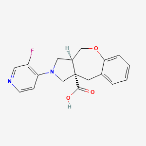 (3aS*,10aS*)-2-(3-fluoropyridin-4-yl)-2,3,3a,4-tetrahydro-1H-[1]benzoxepino[3,4-c]pyrrole-10a(10H)-carboxylic acid