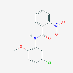 molecular formula C14H11ClN2O4 B5526219 N-(5-氯-2-甲氧基苯基)-2-硝基苯甲酰胺 
