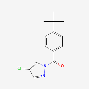 molecular formula C14H15ClN2O B5526245 1-(4-tert-butylbenzoyl)-4-chloro-1H-pyrazole 