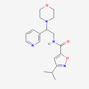 3-isopropyl-N-[2-(4-morpholinyl)-2-(3-pyridinyl)ethyl]-5-isoxazolecarboxamide