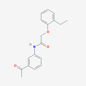 molecular formula C18H19NO3 B5526618 N-(3-乙酰苯基)-2-(2-乙基苯氧基)乙酰胺 