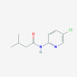 molecular formula C10H13ClN2O B5526748 N-(5-chloro-2-pyridinyl)-3-methylbutanamide 