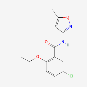 molecular formula C13H13ClN2O3 B5526868 5-氯-2-乙氧基-N-(5-甲基-3-异恶唑基)苯甲酰胺 