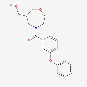 molecular formula C19H21NO4 B5526898 [4-(3-苯氧基苯甲酰)-1,4-恶二烷-6-基]甲醇 