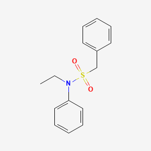 molecular formula C15H17NO2S B5526905 N-ethyl-N,1-diphenylmethanesulfonamide 