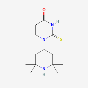molecular formula C13H23N3OS B5527116 1-(2,2,6,6-tetramethyl-4-piperidinyl)-2-thioxotetrahydro-4(1H)-pyrimidinone 