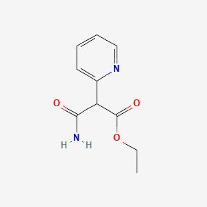 molecular formula C10H12N2O3 B5527124 ethyl 3-amino-3-oxo-2-(2-pyridinyl)propanoate 