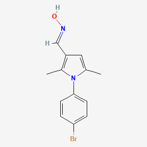 molecular formula C13H13BrN2O B5527174 1-(4-bromophenyl)-2,5-dimethyl-1H-pyrrole-3-carbaldehyde oxime 