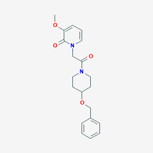 1-{2-[4-(benzyloxy)piperidin-1-yl]-2-oxoethyl}-3-methoxypyridin-2(1H)-one