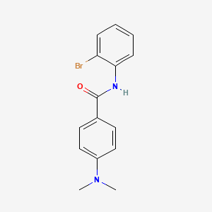 molecular formula C15H15BrN2O B5527278 N-(2-bromophenyl)-4-(dimethylamino)benzamide 