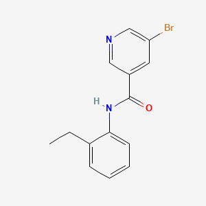 molecular formula C14H13BrN2O B5527315 5-bromo-N-(2-ethylphenyl)nicotinamide 
