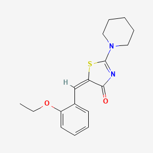 molecular formula C17H20N2O2S B5527394 5-(2-ethoxybenzylidene)-2-(1-piperidinyl)-1,3-thiazol-4(5H)-one 