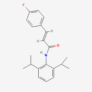 molecular formula C21H24FNO B5527461 N-(2,6-diisopropylphenyl)-3-(4-fluorophenyl)acrylamide 