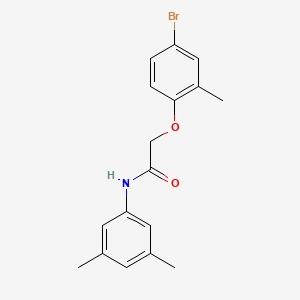 molecular formula C17H18BrNO2 B5527491 2-(4-bromo-2-methylphenoxy)-N-(3,5-dimethylphenyl)acetamide 