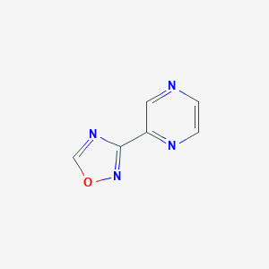 B055275 3-Pyrazinyl-1,2,4-oxadiazole CAS No. 112570-98-6