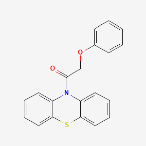 molecular formula C20H15NO2S B5527618 10-(phenoxyacetyl)-10H-phenothiazine CAS No. 41648-53-7