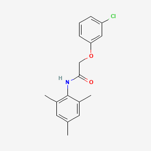 molecular formula C17H18ClNO2 B5527627 2-(3-chlorophenoxy)-N-mesitylacetamide 