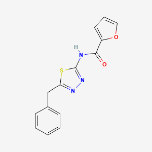 molecular formula C14H11N3O2S B5527641 N-(5-benzyl-1,3,4-thiadiazol-2-yl)-2-furamide 