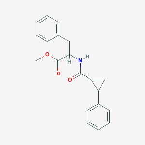 molecular formula C20H21NO3 B5527796 methyl N-[(2-phenylcyclopropyl)carbonyl]phenylalaninate 