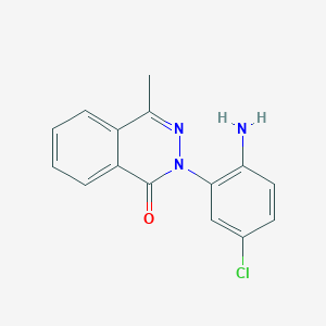 molecular formula C15H12ClN3O B5527822 2-(2-amino-5-chlorophenyl)-4-methyl-1(2H)-phthalazinone CAS No. 296770-22-4