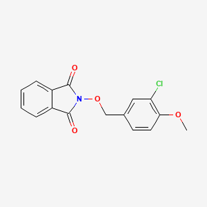 molecular formula C16H12ClNO4 B5527835 2-[(3-chloro-4-methoxybenzyl)oxy]-1H-isoindole-1,3(2H)-dione 