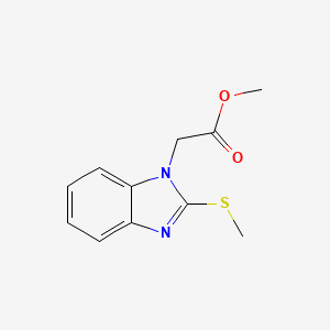 molecular formula C11H12N2O2S B5527860 methyl [2-(methylthio)-1H-benzimidazol-1-yl]acetate 