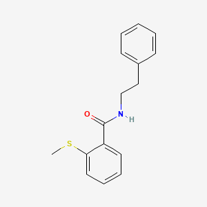 molecular formula C16H17NOS B5527894 2-(methylthio)-N-(2-phenylethyl)benzamide 