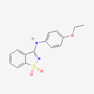 molecular formula C15H14N2O3S B5527900 N-(4-ethoxyphenyl)-1,2-benzisothiazol-3-amine 1,1-dioxide 