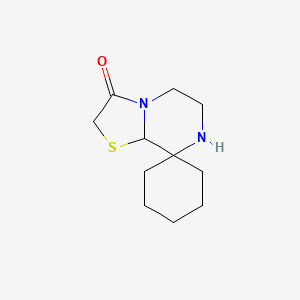 molecular formula C11H18N2OS B5527927 dihydro-5'H-spiro[cyclohexane-1,8'-[1,3]thiazolo[3,2-a]pyrazin]-3'(2'H)-one 