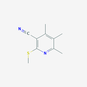 molecular formula C10H12N2S B5527949 4,5,6-trimethyl-2-(methylthio)nicotinonitrile 
