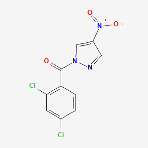 molecular formula C10H5Cl2N3O3 B5527991 1-(2,4-dichlorobenzoyl)-4-nitro-1H-pyrazole 