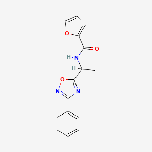 N-[1-(3-phenyl-1,2,4-oxadiazol-5-yl)ethyl]-2-furamide