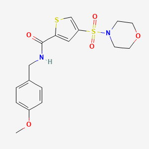 N-(4-methoxybenzyl)-4-(4-morpholinylsulfonyl)-2-thiophenecarboxamide