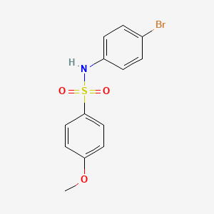 molecular formula C13H12BrNO3S B5528043 N-(4-bromophenyl)-4-methoxybenzenesulfonamide 