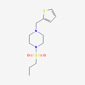 molecular formula C12H20N2O2S2 B5528222 1-(propylsulfonyl)-4-(2-thienylmethyl)piperazine 