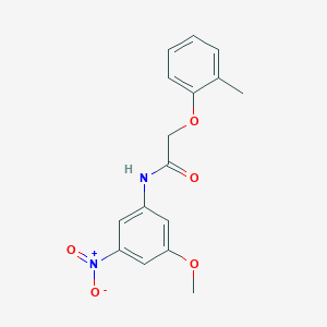 molecular formula C16H16N2O5 B5528292 N-(3-methoxy-5-nitrophenyl)-2-(2-methylphenoxy)acetamide 
