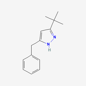 molecular formula C14H18N2 B5528333 3-benzyl-5-tert-butyl-1H-pyrazole CAS No. 5556-46-7