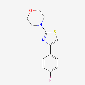 molecular formula C13H13FN2OS B5528363 4-[4-(4-fluorophenyl)-1,3-thiazol-2-yl]morpholine 