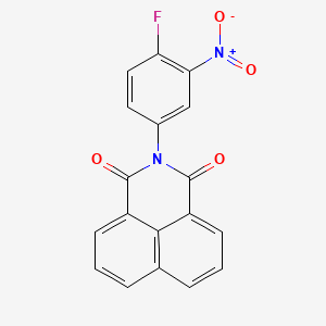 molecular formula C18H9FN2O4 B5528424 2-(4-fluoro-3-nitrophenyl)-1H-benzo[de]isoquinoline-1,3(2H)-dione 