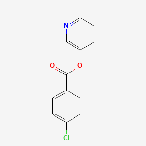 molecular formula C12H8ClNO2 B5528722 3-pyridinyl 4-chlorobenzoate 