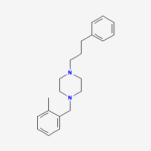 molecular formula C21H28N2 B5528737 1-(2-methylbenzyl)-4-(3-phenylpropyl)piperazine 