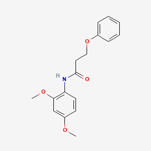 molecular formula C17H19NO4 B5528745 N-(2,4-dimethoxyphenyl)-3-phenoxypropanamide 