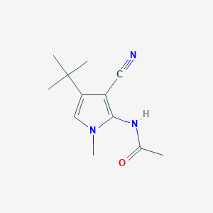 molecular formula C12H17N3O B5528761 N-(4-tert-butyl-3-cyano-1-methyl-1H-pyrrol-2-yl)acetamide 
