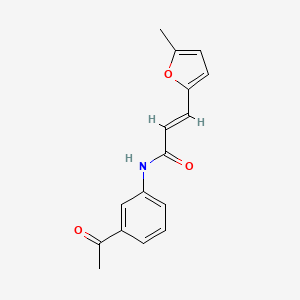 molecular formula C16H15NO3 B5528802 N-(3-acetylphenyl)-3-(5-methyl-2-furyl)acrylamide 