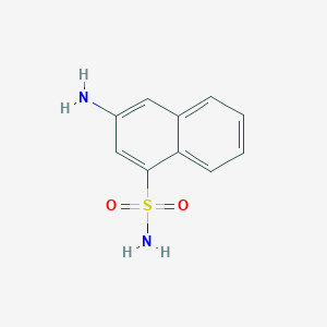 molecular formula C10H10N2O2S B5528865 3-amino-1-naphthalenesulfonamide 
