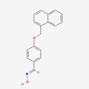 molecular formula C18H15NO2 B5528954 4-(1-naphthylmethoxy)benzaldehyde oxime 