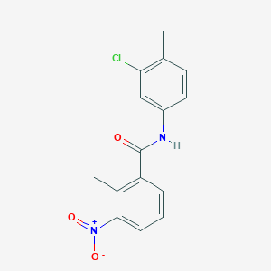 molecular formula C15H13ClN2O3 B5528962 N-(3-氯-4-甲基苯基)-2-甲基-3-硝基苯甲酰胺 