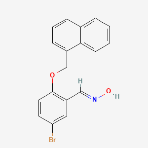 molecular formula C18H14BrNO2 B5528986 5-bromo-2-(1-naphthylmethoxy)benzaldehyde oxime 